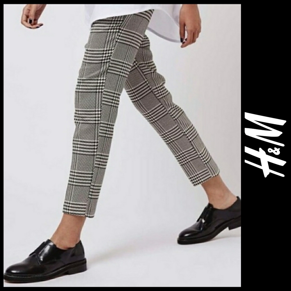 H&M Houndstooth Crop Pants